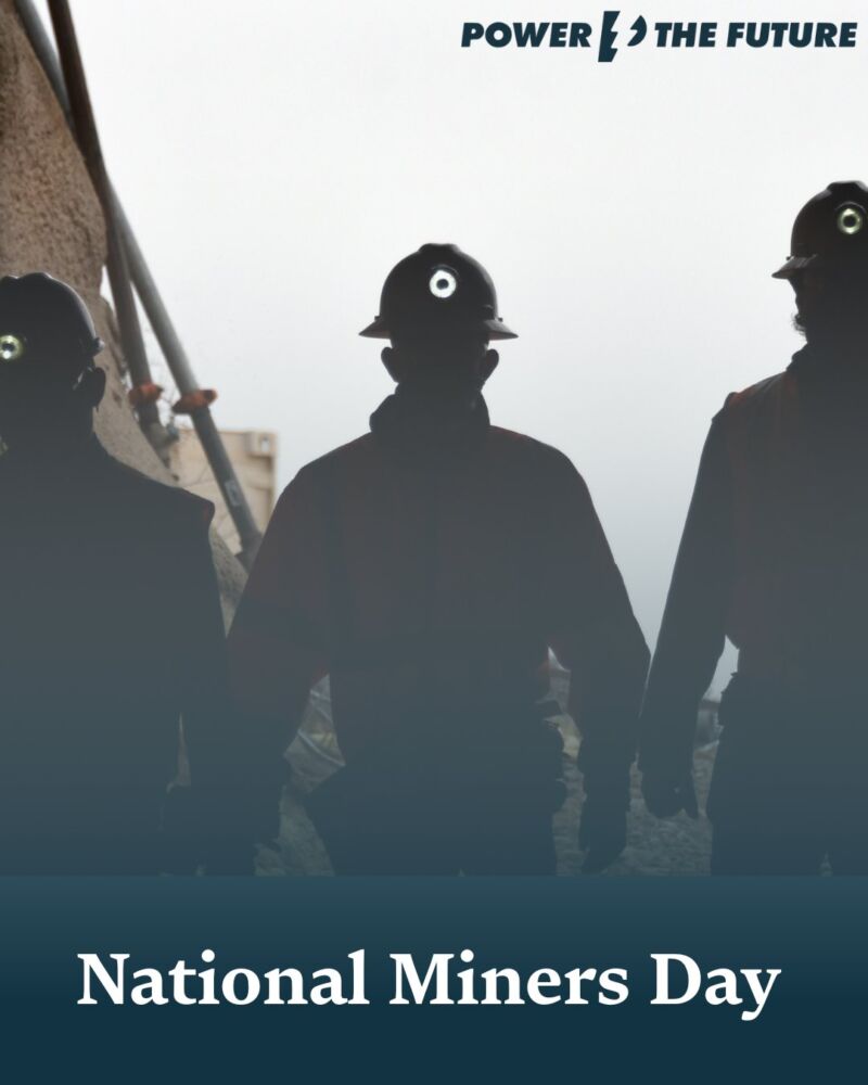 Image for the Tweet beginning: On National Miners Day, we