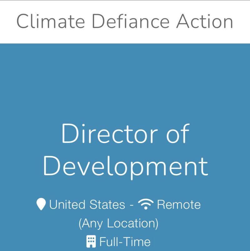 Image for the Tweet beginning: Climate Defiance: “End fossil fuels!!!”

Also